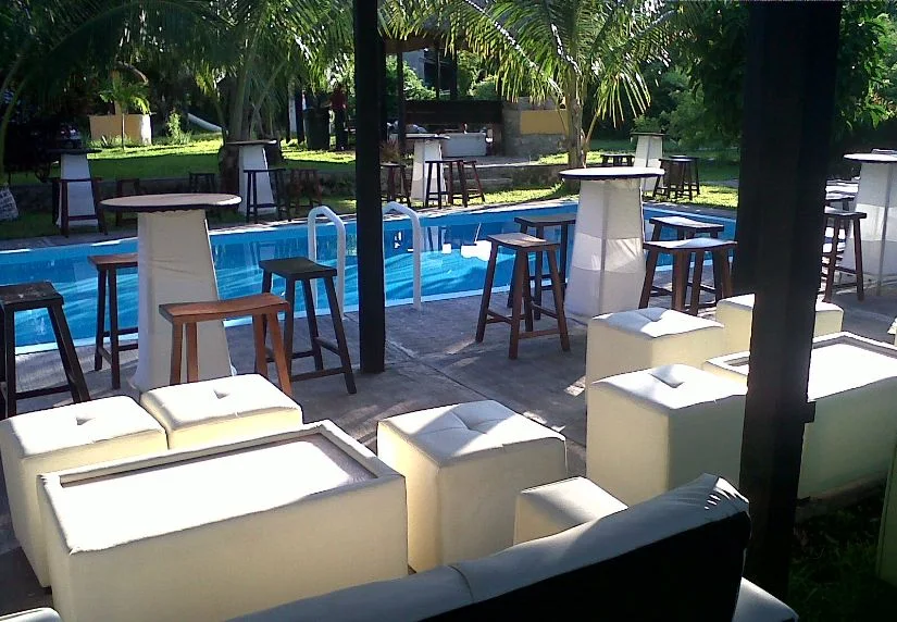 Palapa arreglada para evento en Quinta Juanes, Calderitas